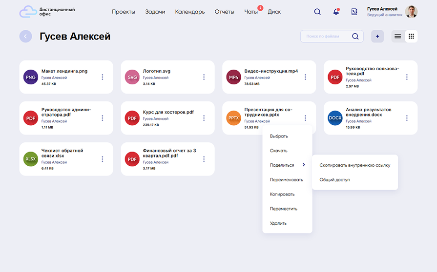Интерфейс диска